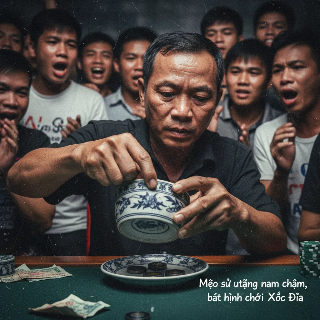 Cận cảnh camera siêu nhỏ giấu trong thành bát xóc đĩa.