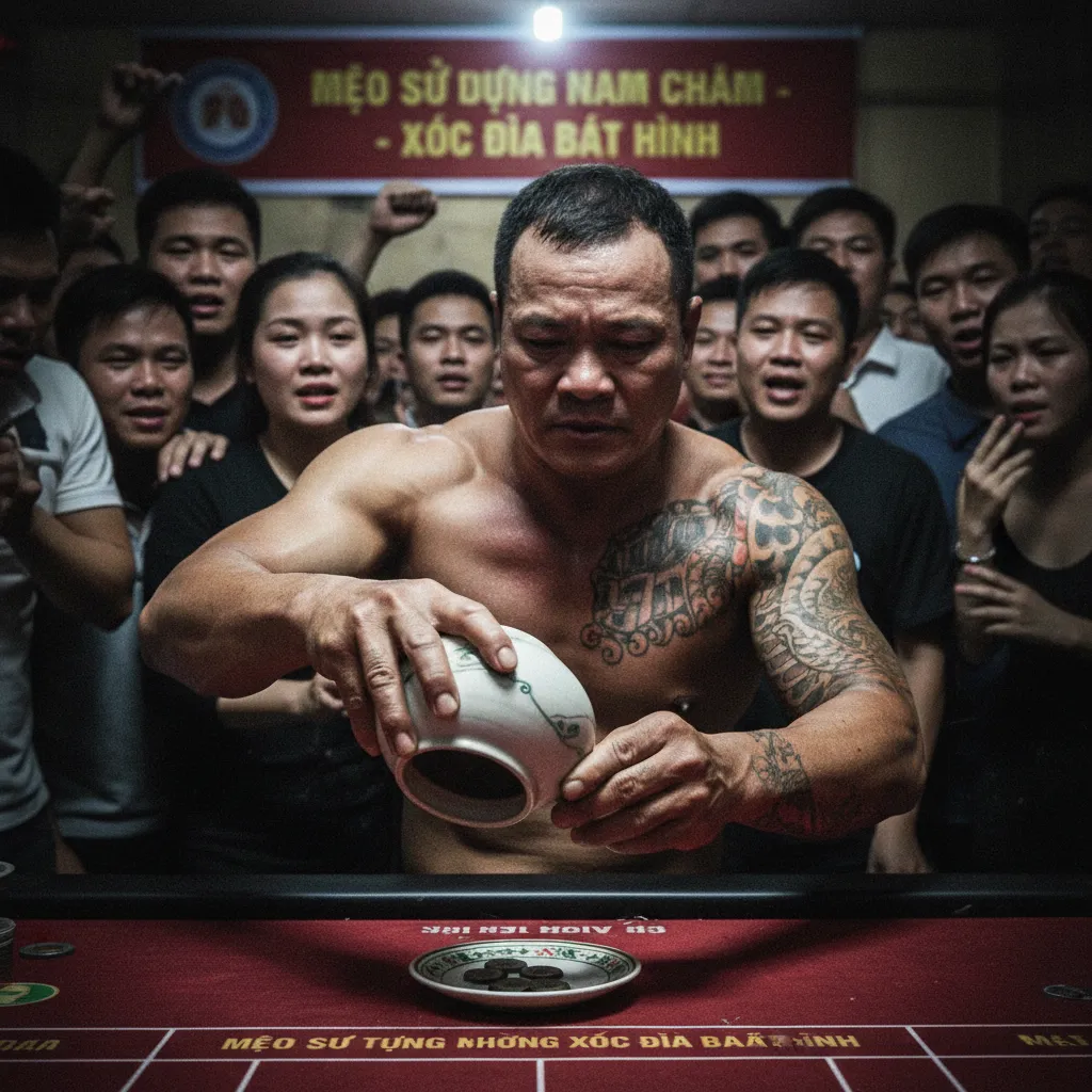 Bộ dụng cụ xóc đĩa bịp với bệ nam châm và quân vị nhiễm từ.