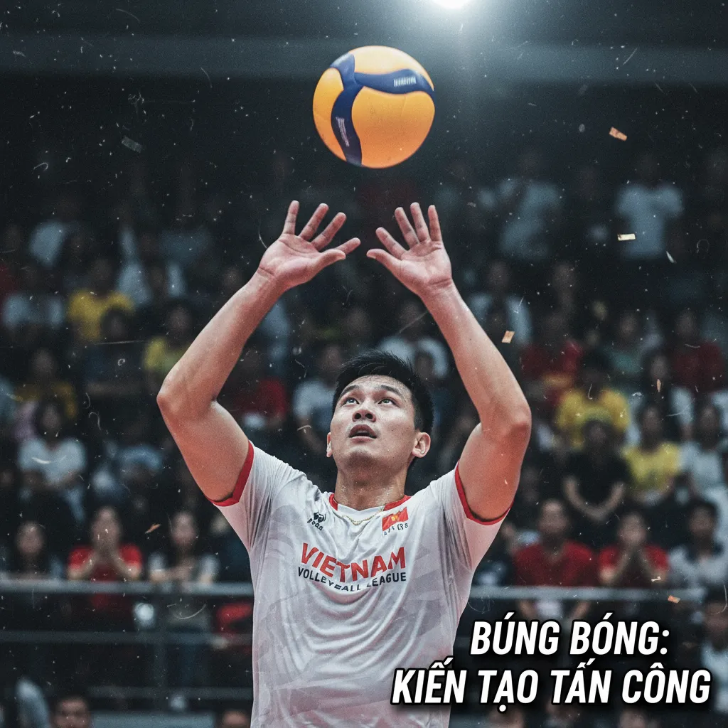 Tư thế búng bóng chuyền hai